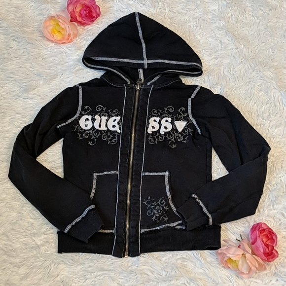 guess zip hoodie